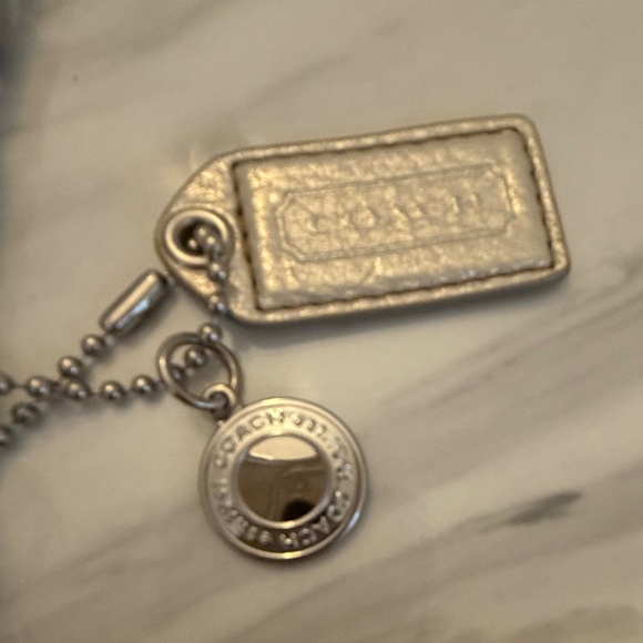 Rare Coach Legacy Leather Bridget Metallic Silver Shoulder Bag - Picture 11 of 13